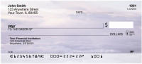 Blue and Purple Sky Personal Checks | QBP-14