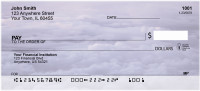 Blue and Purple Sky Personal Checks | QBP-14