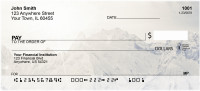 Snow Covered Mountain Tops Personal Checks