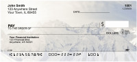 Snow Covered Mountain Tops Personal Checks | QBP-52