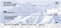 Snowy Mountain Tops Personal Checks | QBP-53