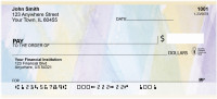 Abstraction In Watercolor Personal Checks | QBR-02