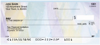 Abstraction In Watercolor Personal Checks | QBR-02