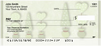 Green Topiary Treasures Personal Checks | QBR-17