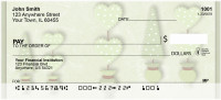 Green Topiary Treasures Personal Checks | QBR-17