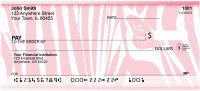 Pink Animal Prints Personal Checks | QBR-23