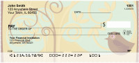 Birds And Swirls Personal Checks | QBR-32