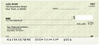 Classic Dotted Stripes Personal Checks | QBR-37