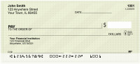 Classic Dotted Stripes Personal Checks | QBR-37