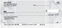 Classic Vintage Florish Personal Checks | QBR-40