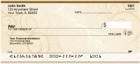 Golden Swirls Personal Checks | QBR-61