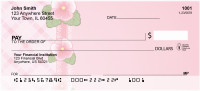 Pink Plaids And Flowers Personal Checks | QBR-80