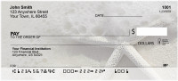 Shells In Taupes and Sage Personal Checks | SCE-30
