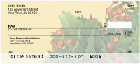 Holly Christmas Basket Personal Checks | XMS-01
