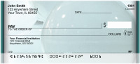 Colorful Blue Lights Personal Checks | ZABS-68