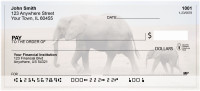 Elephants in the Wild Personal Checks | ZANI-67