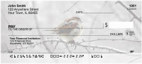 Sparrow In Winter Personal Checks | ZANJ-18