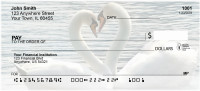 Heart Swans Personal Checks | ZANJ-77