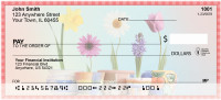 Spring Pots & Flowers Personal Checks | ZFLO-42