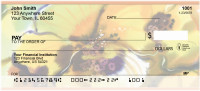 Golden Watercolor Orchids Personal Checks | ZFLO-73