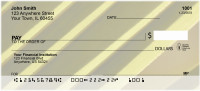 Abstract Black Gold Personal Checks | ZGEO-79
