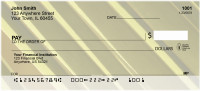 Abstract Black Gold Personal Checks | ZGEO-79