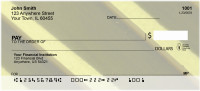 Abstract Black Gold Personal Checks 2 | ZGEO-80