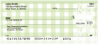 Brown Table Cloth Personal Checks | ZGEP-04