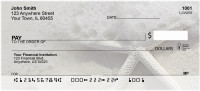 Shells In Taupes and Sage Personal Checks | ZSCE-30