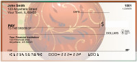 Red Ornaments Personal Checks | ZXMS-33