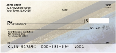 Geometric Grunge Personal Checks | ABS-17