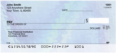 Retro Shimmer Personal Checks | ABS-22