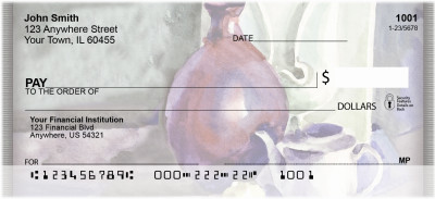Abstract Vases Personal Checks | ABS-44