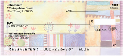 Quilt Inspired Americana Art Personal Checks | ABS-48