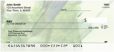 Green Acrylics Personal Checks | ABS-50