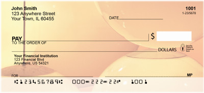 Colorful Gold Lights Personal Checks | ABS-69
