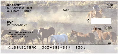 Wild Horse Roundup Personal Checks | ANI-81