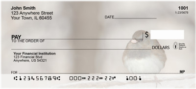 Sparrow In Winter Personal Checks | ANJ-18