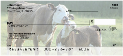 With Baby Calves Personal Checks | ANJ-30