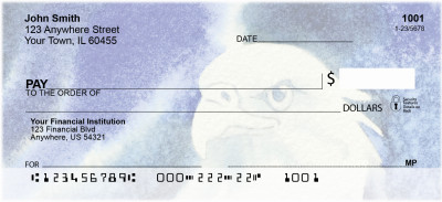 American Eagle In Watercolor Personal Checks | ANK-06