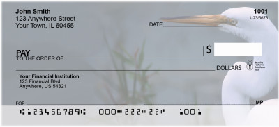 Great White Egret Personal Checks | ANK-45