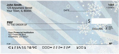 Ribbons Of Snow Personal Checks | BBA-54