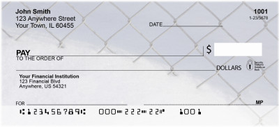 Snowy Look At Winter Personal Checks | BBA-55