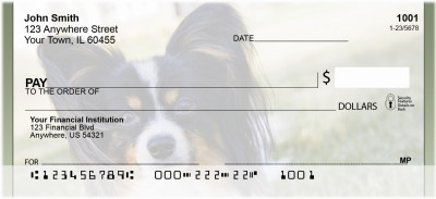 Pampered Papillon Personal Checks | BBB-16