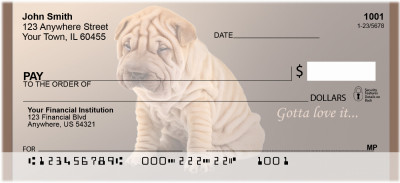 Gotta Love The Shar Pei Personal Checks | BBB-22