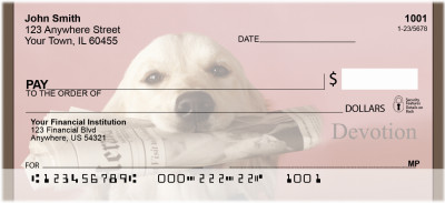 Yellow Labrador Devotion Personal Checks | BBB-29