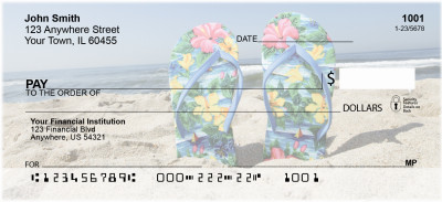 Beach Flip Flops Personal Checks | BBB-80