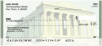 Pantheon Ruins On The Acropolis Personal Checks | BBD-22