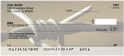 Barb Wired Personal Checks | BBD-46