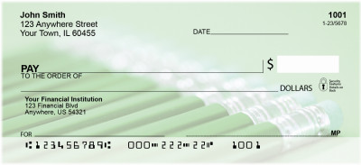 Green Pencils Personal Checks | BBE-42